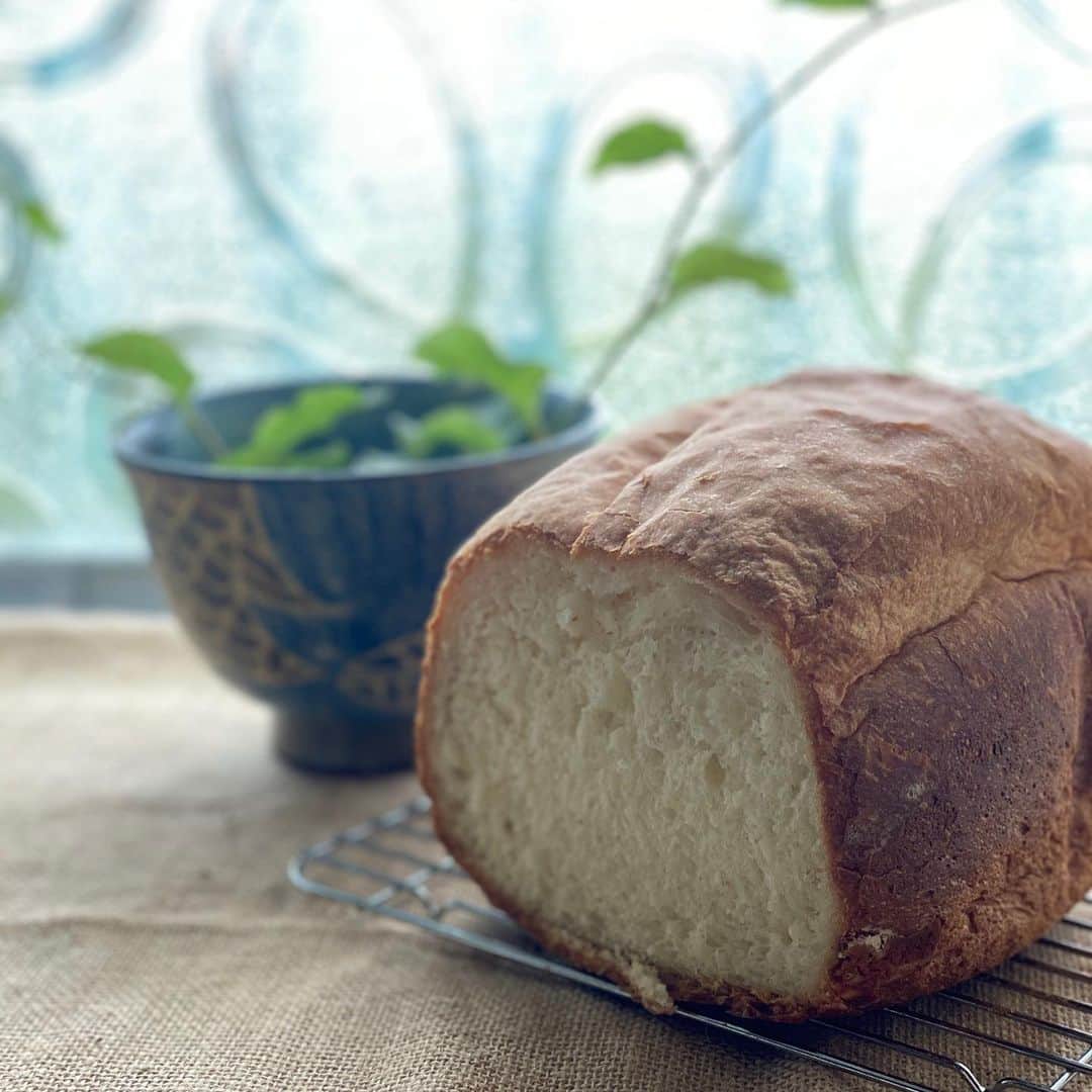 青山志穂さんのインスタグラム写真 - (青山志穂Instagram)「美味しいパテをお持ち帰りしたので、サンドイッチにすべくパンを焼く。 焼き立てパンの香りってどんな目覚まし時計よりも効くかも😊 もちろん塩にもこだわる。 #パン #ホームベーカリー #カムイミンタルの塩 #食パン #焼き立てパン #塩 #ソルトコーディネーター #青山志穂」5月30日 14時37分 - shiho_aoyama_