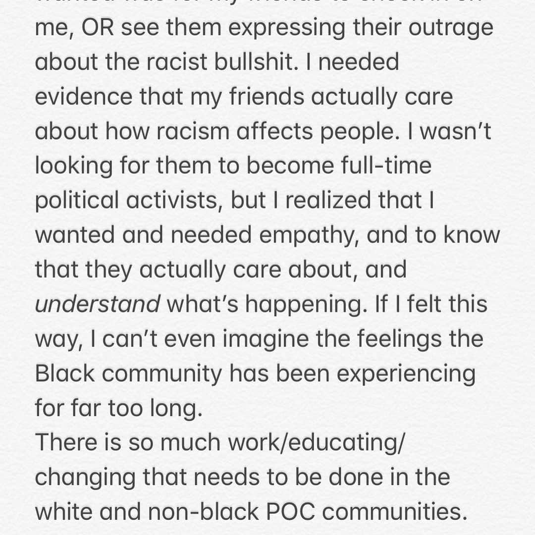 エレン・ウォンさんのインスタグラム写真 - (エレン・ウォンInstagram)「Some thoughts. I want to learn. I want to do better. As people it is our duty and responsibility to speak up when we witness injustice. We must advocate for those who are hurting, because without collective action we as a human race cannot survive. I think about all the protests against the Vietnam War and bombings in Cambodia. My family would not be here without people calling out injustices. I would not have been born. Time to speak up. #asiansforblacklives #blacklivesmatter #asians4blacklives #policebrutality #icantbreathe」5月30日 15時12分 - ellewongster