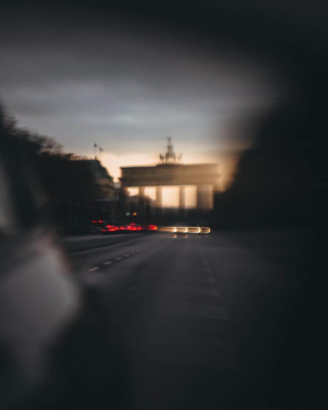 Thomas Kakarekoのインスタグラム：「wrong turn in the fast lane  Took this out of a driving car during lockdown and wasn’t really sure whether to share it. Too blurry, too imperfect, still I love it though.  #berlin」