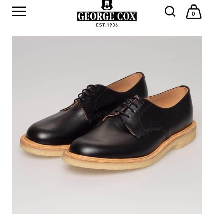 のインスタグラム：「Completing the range for early summer, a 4 tie Gibson and chukka boot, each available in black or brown full grain. With flexible Goodyear welted crepe sole, elegant in a formal or casual setting」