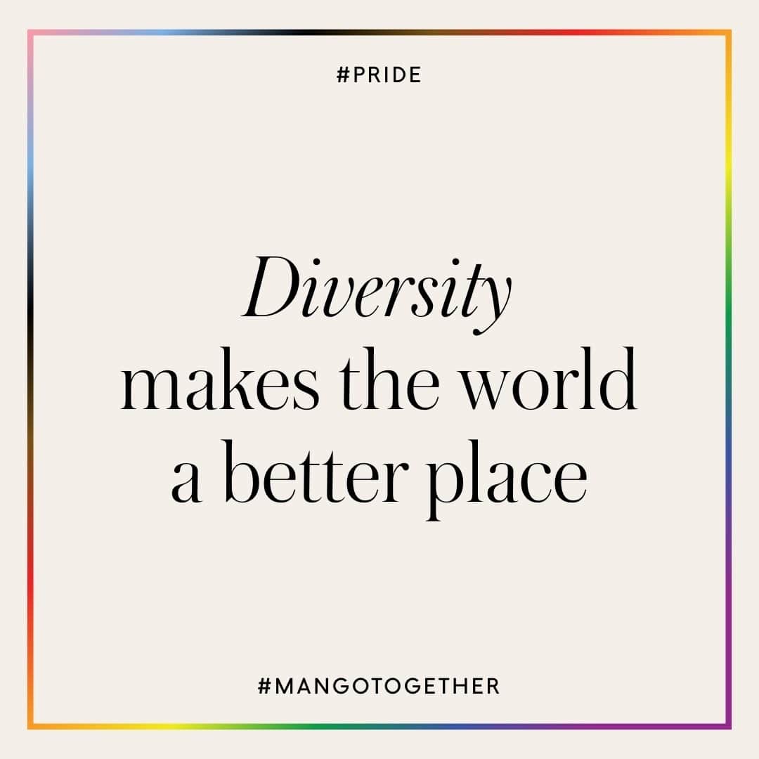 MANGOさんのインスタグラム写真 - (MANGOInstagram)「We believe in the strength of diversity. At Mango everyone is welcome, no matter who you love or how you define yourself. That’s why we join Pride in celebrating sexual diversity and support the LGBTQIA＋ community. Because diversity makes the world a better place.⁣ #LGBTQ #Pride2020 #mangotogether」6月28日 16時00分 - mango