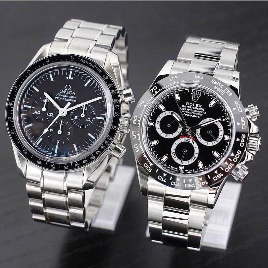 Daily Watchさんのインスタグラム写真 - (Daily WatchInstagram)「Omega or Rolex? What’s your favorite? Photo by @rolexdiver #DailyWatch #Rolex #Omega」6月28日 17時58分 - dailywatch