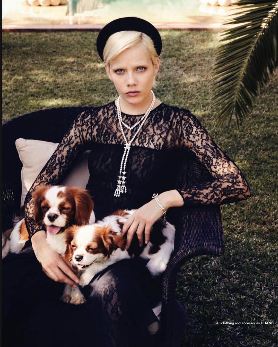 マリヤン・ジョンクマンのインスタグラム：「LULA X CHANEL @lulaofficial @chanelofficial 💖💖💖🐶」