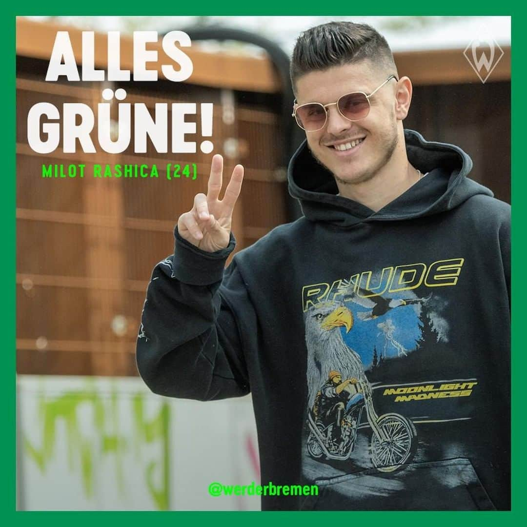 ヴェルダー・ブレーメンさんのインスタグラム写真 - (ヴェルダー・ブレーメンInstagram)「Alles Gute, Rocket!🚀 🎈 🎁 💚 _______ #werder #bremen #svw #rashica #rocket #nordphoto」6月28日 20時03分 - werderbremen