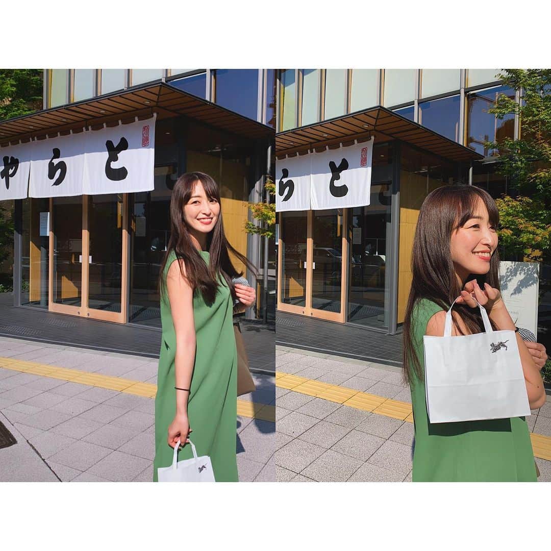 上野なつひのインスタグラム：「和菓子が大好きなんです！ 餡子、葛餅、わらび餅、団子LOVE🙂 大好きな親友と親友の師匠でもあるバリスタの澤田さんにも久々に逢えたいい日でした😄 #井野麻美 #sawadahiroshi  #とらやカフェ  #餡子好き」