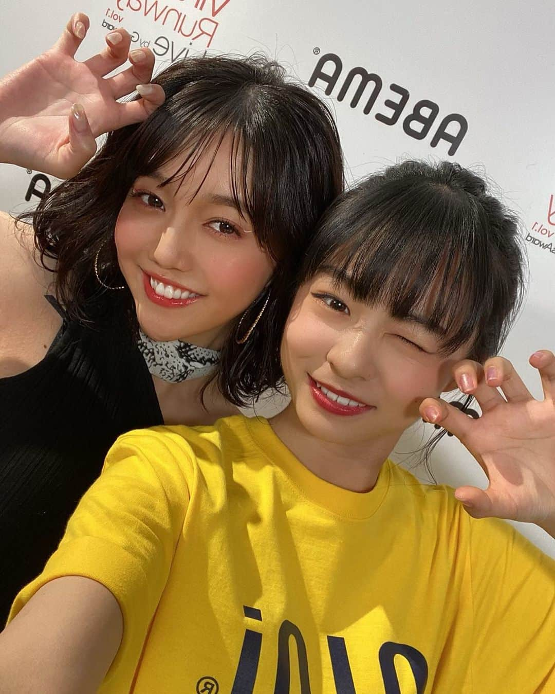 松川菜々花さんのインスタグラム写真 - (松川菜々花Instagram)「やっと…🥺💛🧡 #りこめろ　#オオカミちゃん　#月とオオカミちゃんには騙されない  #姉妹？」6月28日 20時22分 - matsukawa__nanaka