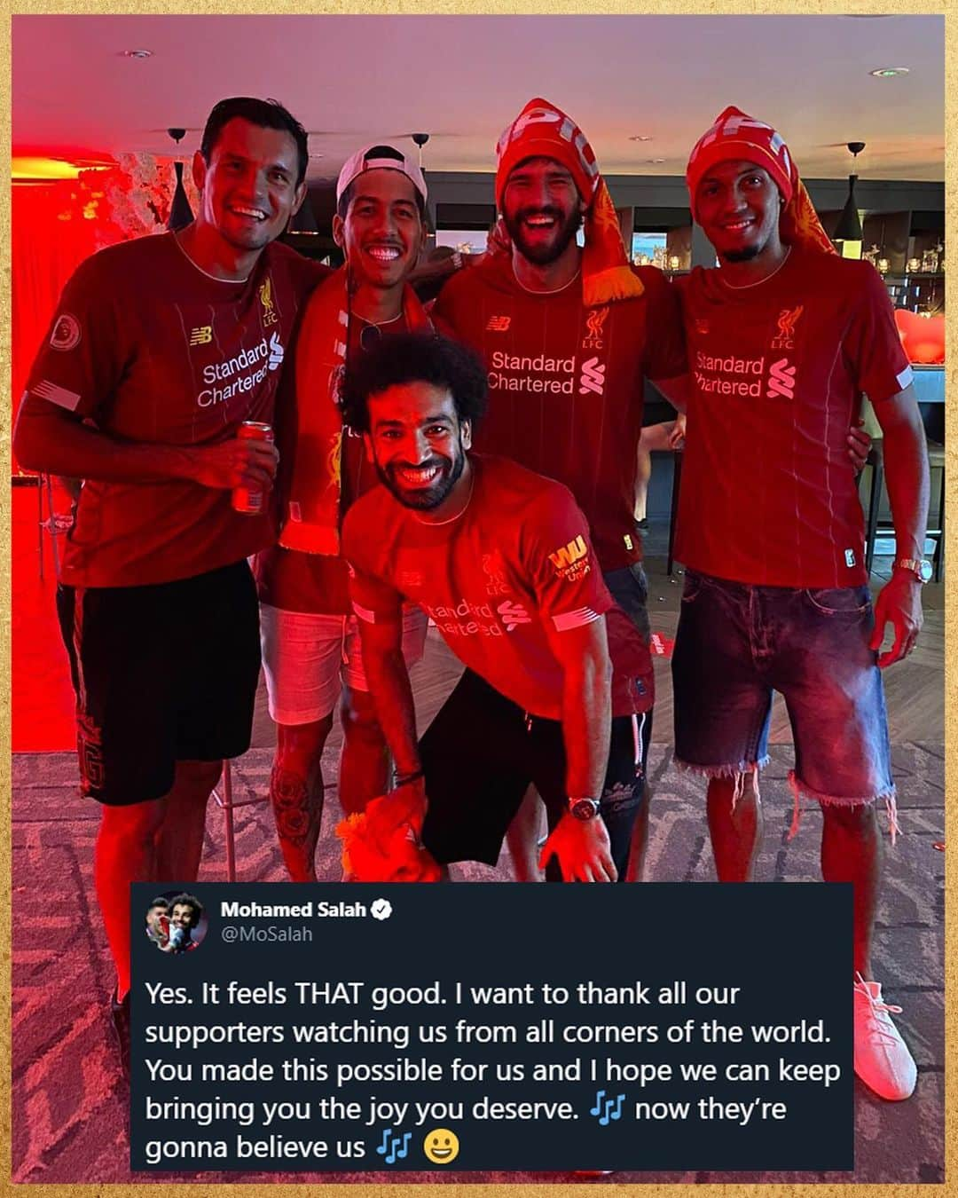 リヴァプールFCさんのインスタグラム写真 - (リヴァプールFCInstagram)「‘You made this possible for us’ ❤️❤️ 💬 @mosalah 👑 #Champions #LFC #LiverpoolFC #Liverpool」6月28日 20時23分 - liverpoolfc