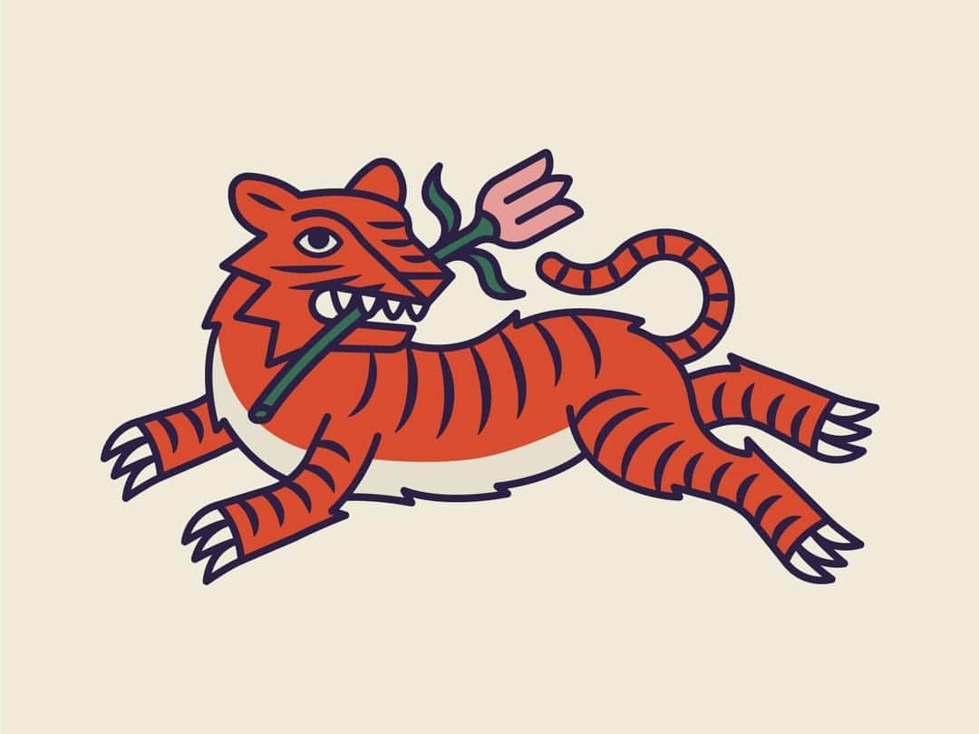 Dribbbleさんのインスタグラム写真 - (DribbbleInstagram)「Speedy Tiger by Damian Orellana ⠀ ⠀ #dribbble #design #illustration #tigers #dribbblers」6月28日 20時35分 - dribbble