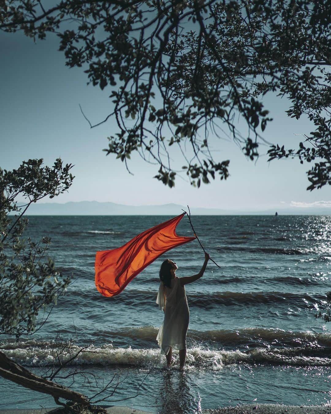 wacameraのインスタグラム：「You are so beautiful. ーThis is not sea, actually it is lake.ー Hi everyone, how are you doing? I hope everything is fine with you.  時々、自分の思い描いてたものが120%で撮れた時、ファインダーを覗きながら高確率で涙と鼻水とよだれがでてしまうのは皆さんも同じだと信じています✨」