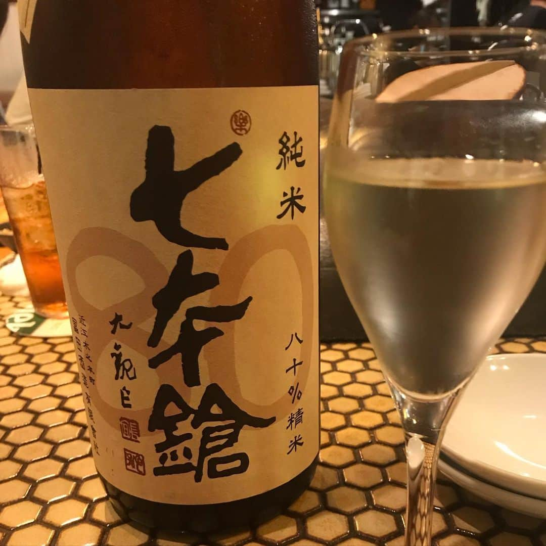 政宗さんのインスタグラム写真 - (政宗Instagram)「暑くなった最近はビールより　#冷酒　から始める事が多くなった 今夜は　#滋賀　の　#七本槍　という　#日本酒　七本槍といえば　#賤ヶ岳の戦い の　#加藤清正　#福島正則　#片桐且元　#加藤嘉明 #脇坂安治 後の2人は・・・ごめんなさい🙇‍♀️」6月28日 21時30分 - masamune___date