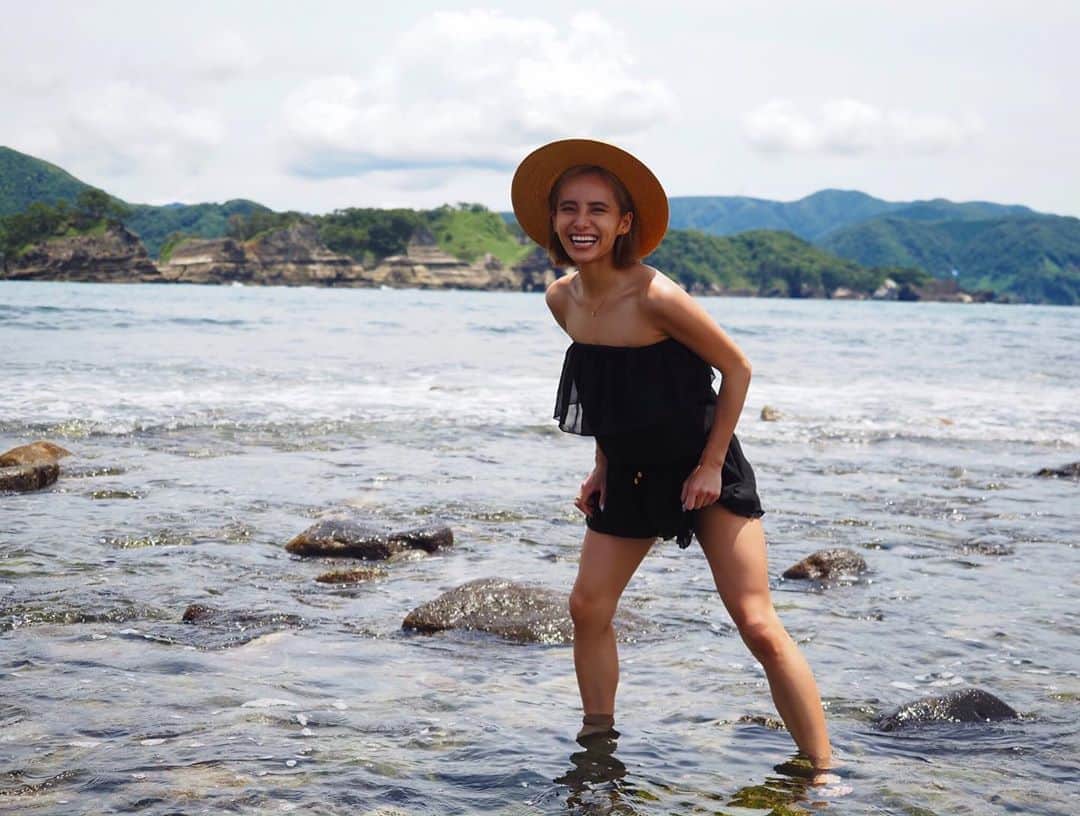佐野千晃のインスタグラム：「海　に　い　き　た　い　！﻿ ﻿ #natural #healthy #good #gilrs #gilr #cool #cute #ooted #selfie #self #face #スポーツ女子 #スポーツ #ハワイ #笑顔 #ひまわり#海 #行きたい」