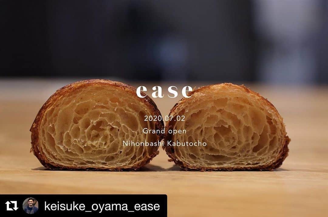 佐藤飛鳥のインスタグラム：「みんなーーー！パパパティシエのお店がついにグランドオープン‼️予約なしでもお店にケーキやお菓子を買いに行けるよ💛 パンもあるよ🍞‼️ そして、イートインもあるからぷらりと立ち寄ってお茶でもしていってね😍  実は私もまだ行けてないから早くいきたいー😂❤️ #Repost @keisuke_oyama_ease with @get_repost ・・・ 2020.7.2 “patisserie ease“ grand open﻿ ﻿ 多くの方々に支えられ、この日を迎えられます。﻿ まだまだ至らぬ点も多く、スタート地点に立ったばかりのお店です。﻿ これからも末長くご愛顧賜りますよう何卒よろしくお願い申し上げます。﻿ ﻿ 〒103-0026 東京都中央区日本橋兜町9-1﻿ ﻿ 営業時間：﻿ 10:00～(焼き菓子のみ)﻿ 11:00～(生ケーキ、イートイン)〜19:00close(L.O18:30)﻿ ﻿ *注意*﻿ 5/28〜6月末のプレオープン期間はWEB来店予約を皆様にお願いしておりましたが、﻿ グランドオープン以降はご予約なしでご来店いただけます。﻿ ﻿ 友人各位. ﻿ シェア、拡散をお願い致します！﻿」