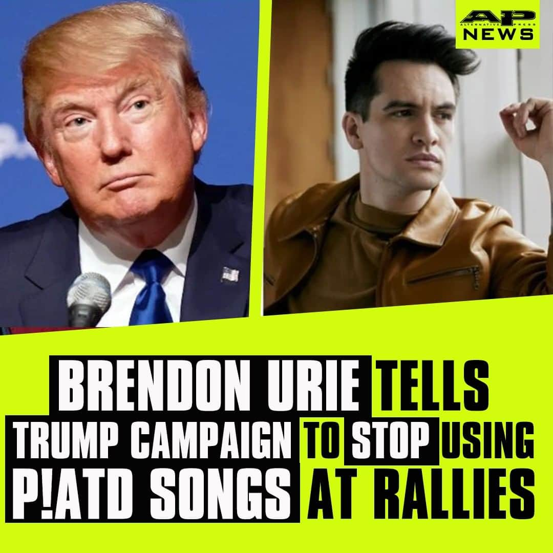 Alternative Pressさんのインスタグラム写真 - (Alternative PressInstagram)「@brendonurie is telling the Trump campaign (@realdonaldtrump) to stop using @panicatthedisco songs after “High Hopes” was played during a recent campaign rally ⁠ LINK IN BIO⁠ .⁠ .⁠ .⁠ #brendenurie #panicatthedisco #PATD #donaldtrump #trump #trumpcampaign #highhopes #alternativepress #altpress」6月25日 3時10分 - altpress