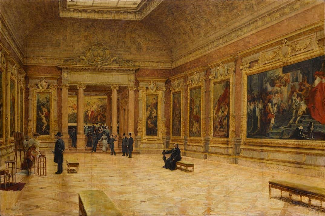 ルーブル美術館さんのインスタグラム写真 - (ルーブル美術館Instagram)「. 🇫🇷 Le mercredi c’est #HistoireDuLouvre ! Aujourd’hui, penchons-nous sur ce tableau de Louis Béroud ! ⤵️ - 👑 À l'origine, les 24 toiles de la galerie Médicis étaient présentées dans le palais du Luxembourg, demeure de la reine Marie de Médicis. Elles furent peintes de la main de Rubens entre 1622 et 1625 et illustrent les principaux événements de la vie de la Reine. - 🖼 Cette œuvre représente l’aménagement de 18 des 24 tableaux du cycle de Rubens en 1904. Ils étaient alors installés dans l’ancienne salle des Etats du Pavillon des Sessions (l’actuelle salle de peinture espagnole). Cette salle fut ensuite réaménagée en 1953 afin de recevoir l’ensemble des toiles. Enfin, le cycle entier fut transféré dans l’aile Richelieu en 1993. - 👨‍🎨 Ce tableau a été réalisé par Louis Béroud. Peu connu du grand public, ce peintre était copiste au Louvre. C’est d’ailleurs lui qui, venu faire une copie de la Joconde, remarqua et signala sa disparition en août 1911 ! - - - 🌎 Wednesday, it’s #LouvreHistory ! Today, let’s focus on this painting by Louis Béroud! ⤵️ - 👑 The 24 monumental canvases displayed in the Médicis gallery were originally housed in the Luxembourg palace, home of the Italian-born French queen Marie de Médicis. Painted by Rubens between 1622 and 1625, they depict episodes from the queen's life. - 🖼 This work shows the display of 18 paintings of the Médicis cycle in 1904. They were then installed in the former Salle des États of the Pavillon des Sessions (now the Spanish paintings room). This room was refurbished in 1953 to accommodate all the paintings. Finally, they were transfered to the Richelieu wing in 1993. - 👨‍🎨 This painting was made by Louis Béroud. This painter used to spend a lot of time at the Louvre copying paintings. Fun fact: it was him who, on his way to copying Mona Lisa, noticed and reported her disappearance in August 1911! - 📷 © RMN - Grand Palais (Musée du Louvre) / Franck Raux . . . #Louvre #MuséeDuLouvre」6月24日 18時38分 - museelouvre