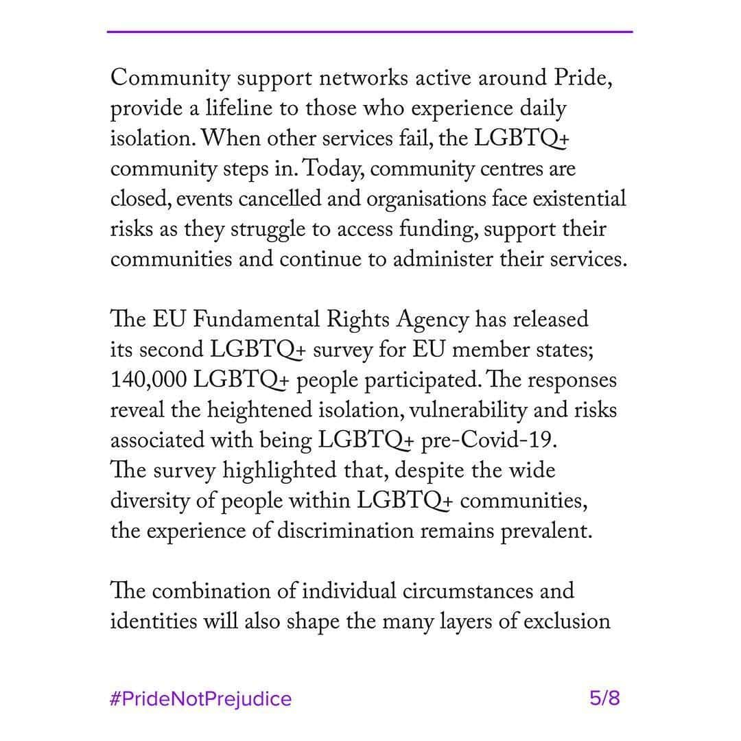 エルトン・ジョンさんのインスタグラム写真 - (エルトン・ジョンInstagram)「The month of June has become synonymous with a rich global calendar of Pride marches and events for us to challenge discrimination and inequality everywhere and bring communities together to embrace and reflect. Our spirit of solidarity, inclusion and acceptance is needed now more than ever.  COVID-19 has intensified previous systemic vulnerabilities, with dire, possibly long-term, social and economic consequences for young people. And beyond the pandemic, during this moment when the world is demanding change, we must fight for a future where people of all racial or ethnic origins, sexual orientations and gender identities have the opportunity to live free from discrimination, injustice and mistreatment of all forms.  @davidfurnish and I have joined together with @dallihelena, @billiejeanking, Ilana Kloss (@cooksandking), Frank Ocean (@blonded), @skin_skunkanansie, @ianmckellen and @edward_enninful to call for an end to the discrimination & inequality surrounding LGBTI+ communities. Let’s celebrate diversity. Scroll through to read the full letter. #LoveIsTheCure #PrideNotPrejudice #Pride 🚀」6月24日 19時32分 - eltonjohn