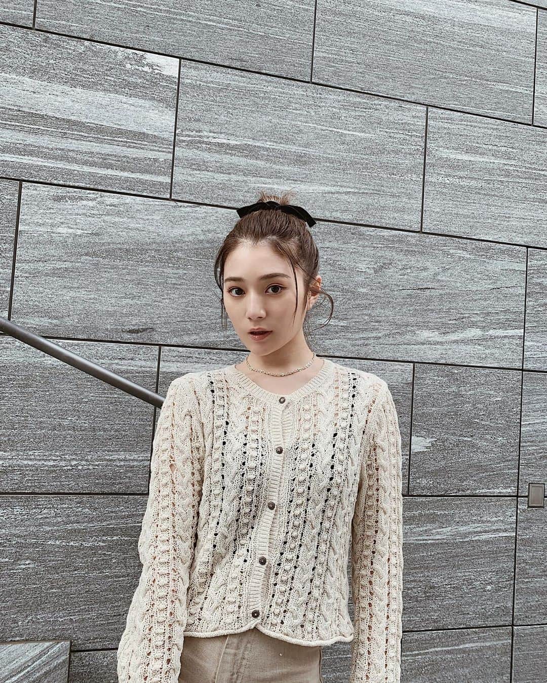 浪花ほのかのインスタグラム：「お団子リボン🎀」