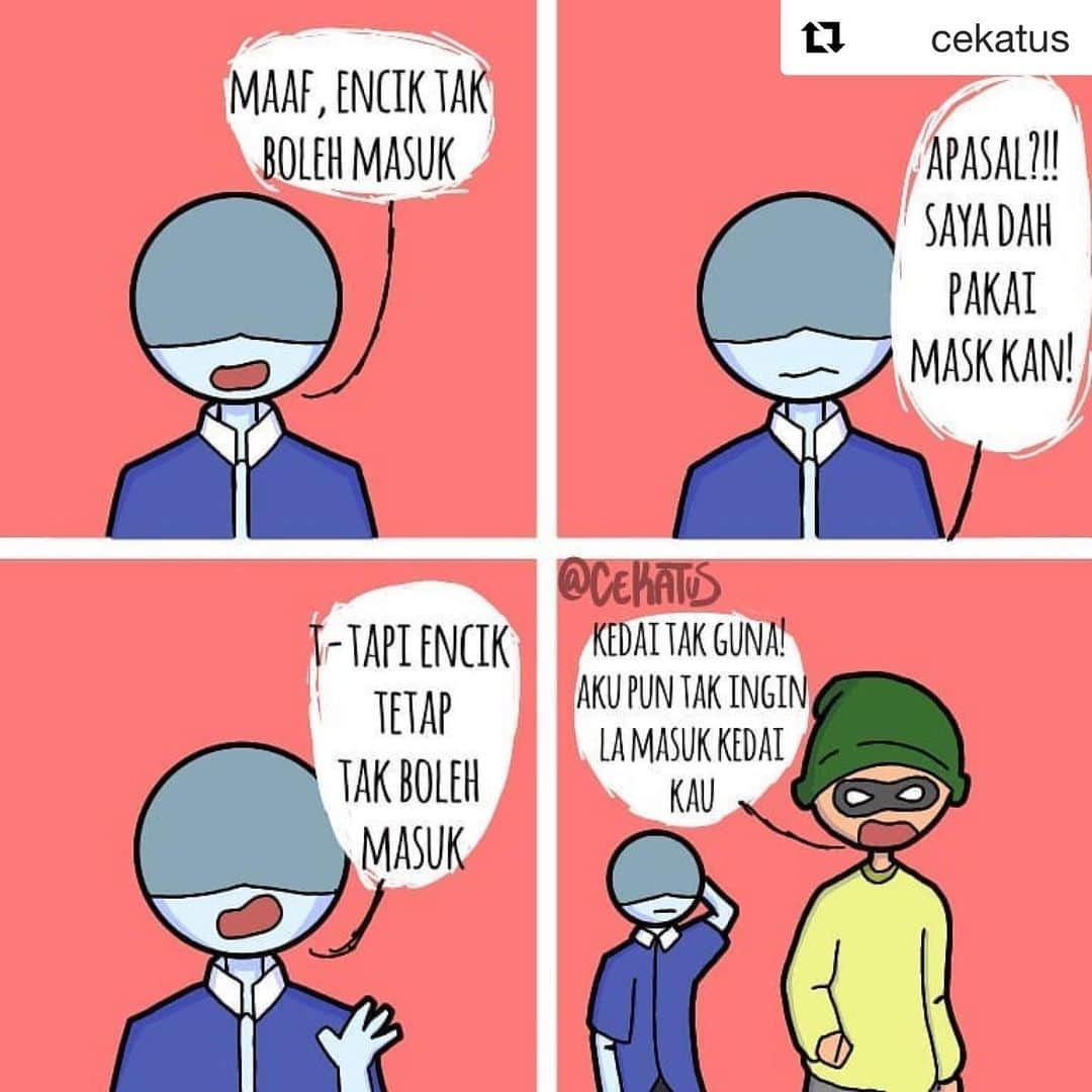 Koleksi Komik Malaysiaさんのインスタグラム写真 - (Koleksi Komik MalaysiaInstagram)「#Repost @cekatus with @get_repost ・・・ Haha lawak, sekian . . #gengkomik#komikm#komikmalaysia#cartoon#webcomic#comics#comicstrip#illustration#drawing#digitalart#comic#komik#malaysia#art#painting#digitalpainting#humor#gengkomikmalaysia#lawakhambar#komikstrip#komiklawak#lawak#cekatus」6月24日 20時35分 - tokkmungg_exclusive