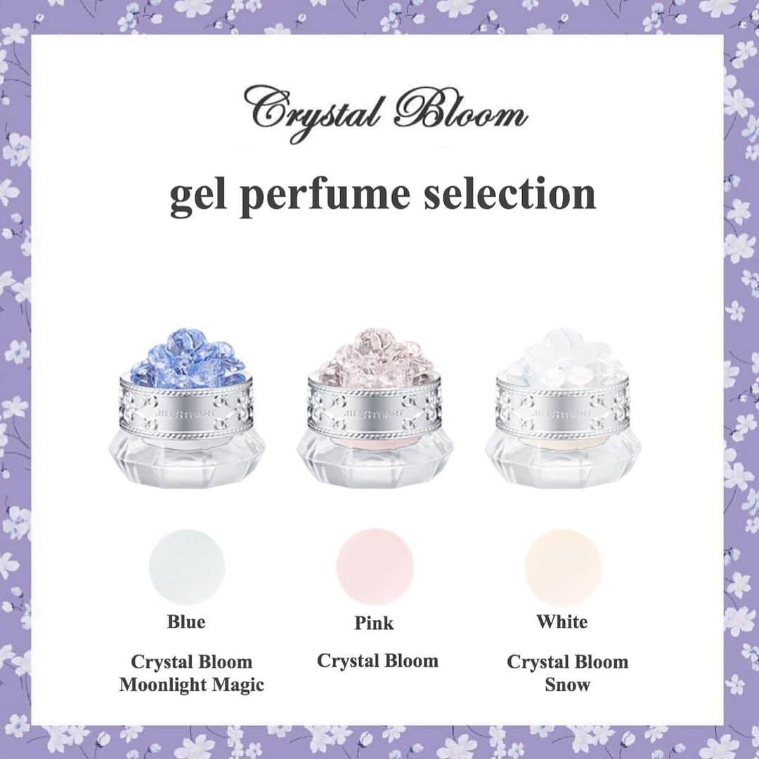 JILL STUART Beauty HKさんのインスタグラム写真 - (JILL STUART Beauty HKInstagram)「💄美妝推介・換購優惠 JILL STUART Beauty Crystal Bloom Gel Perfume Selection（Crystal Bloom/Crystal Bloom Snow/Crystal Bloom Moonlight Magic） (現貨) 換購價: $100/ 單買: $130 (原價: $160) ﹋﹋﹋﹋﹋﹋﹋﹋﹋﹋﹋﹋﹋﹋﹋﹋﹋﹋ ✿華やかなときめきを✿ 擁有果凍般清爽質地的香水啫喱 塗抹於手腕、耳後等部位 散發出濃郁香氣 更可塗於鎖骨前胸等部位 令肌膚增添幾分閃亮光澤 ★粉紅色Crystal Bloom 彷彿一束綻放的花朵 清新迷人的香氣久久徜徉在心間 ★白色 Crystal Bloom Snow 宛若被雪花覆蓋的鮮花 洋溢著優雅純淨的芬芳 讓人心神澄澈 ★藍色 Crystal Bloom Moonlight Magic 月光下閃著微光的輕盈雪花 輕柔溫暖的香氣將夢幻瞬間定格  #櫻花妹穿搭 #闊腳褲 #連身裙 #lace衫 #日系服飾代購 #日服 #日本原單 #日本直送 #日牌 #日本連線 #日本藥妝 #日系攝影 #日系 #日本衫 #日系服飾 #櫻花妹 #jillstuartbeauty代購 #jillstuart代購 #shiseido代購  #夏裝 #日系美妝代購 #日系美妝 #日系女裝 #日本 #返工衫 #女裝 #日本藥妝代購」6月24日 20時28分 - bettermedical.hk