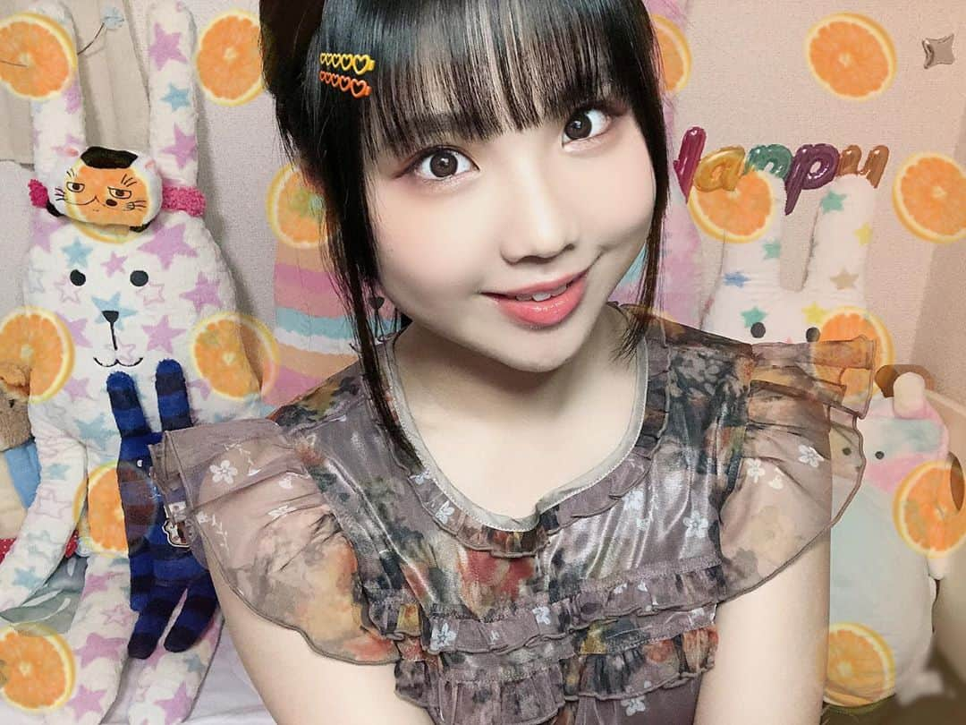 北川愛乃さんのインスタグラム写真 - (北川愛乃Instagram)「オレンジ🍊🧡 #orange  #シースルー  #ぬいぐるみ 🧸」6月24日 21時19分 - kitagawayoshino