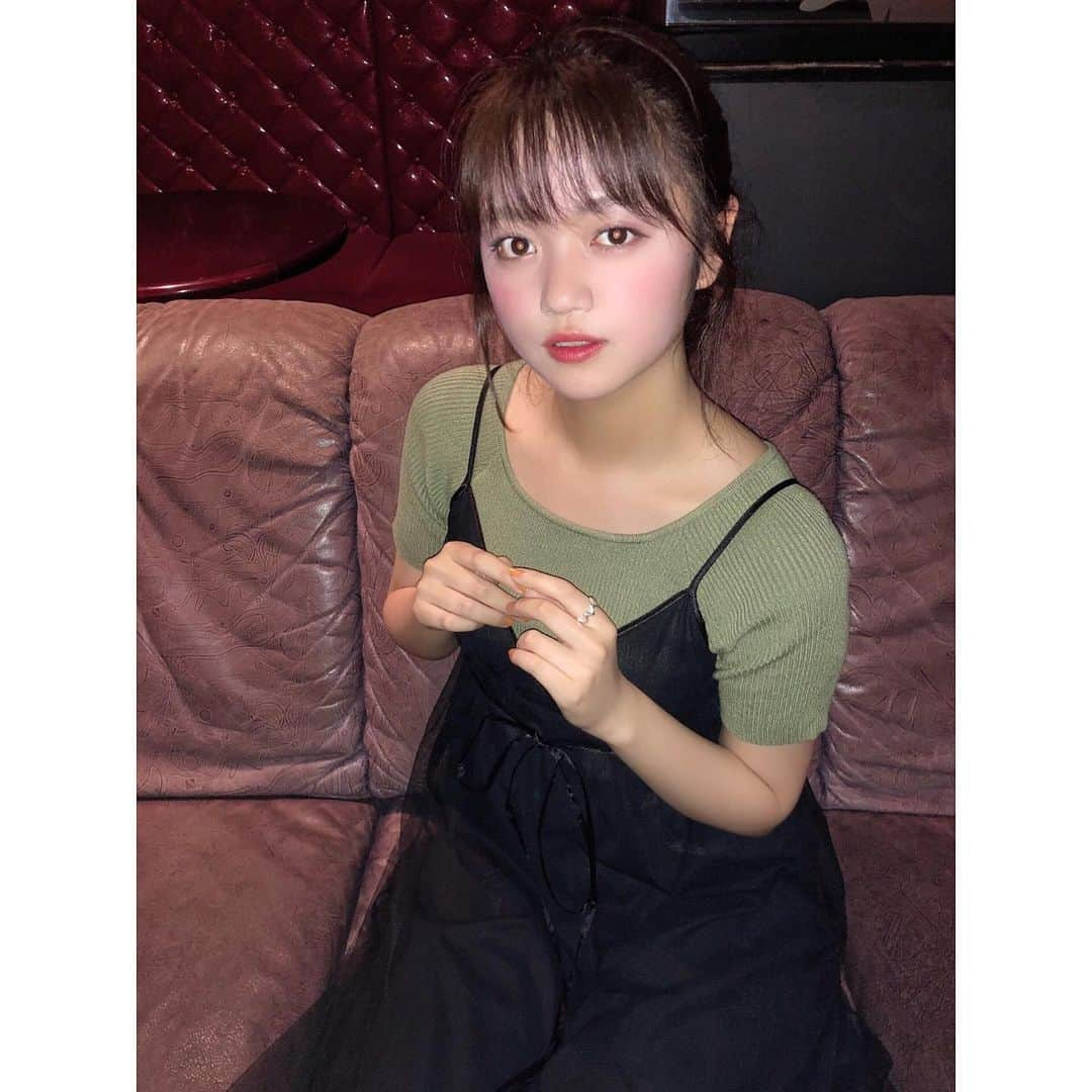 吉川茉優さんのインスタグラム写真 - (吉川茉優Instagram)「私服ちゃん シルバーの指輪は初期メンから貰った誕プレだよ💍mayu.♡ ＊ ＊ ＊ #私服 #洋服 #tops #GRL #ワンピース #niceclaup #キャミワンピ #ring #whoswhochico #fashion #idol #instalike #instagood #instafashion」6月24日 21時36分 - mayu_yoshikawa_uug2ki