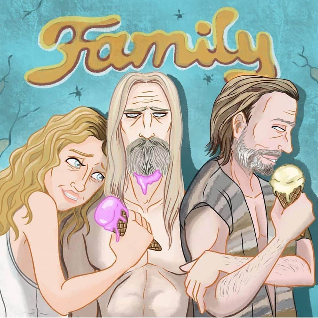 ロブ・ゾンビのインスタグラム：「I love seeing such great fan art. Here is a cool one by @mina_euglena_art . I guess the ice cream problem got solved with Foxy. #3fromhell #sherimoonzombie #billmoseley #richardbrake #robzombie #tuttifuckinfrutti」