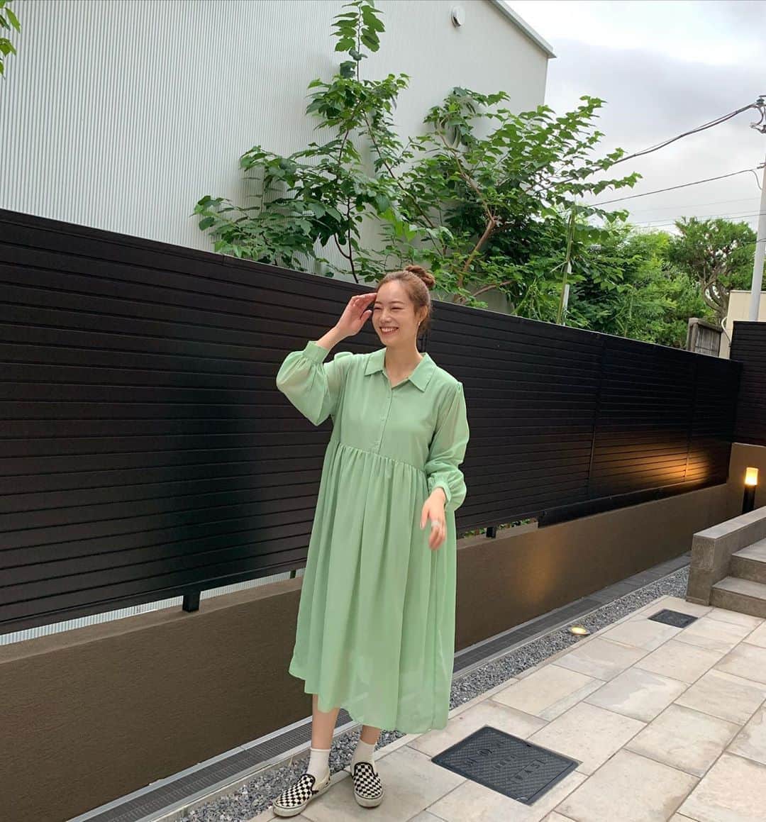 のインスタグラム：「💚」