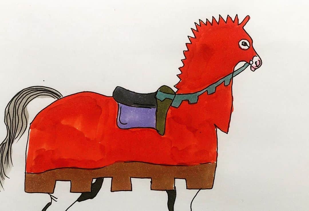 LiLi （矢野り々子）さんのインスタグラム写真 - (LiLi （矢野り々子）Instagram)「のんきな騎士団の馬 laid back chivalric order's horse.  lili 13yrs old.  #瞳がかわいい❤️ #🐴 #矢野り々子」6月24日 22時52分 - liliko.y