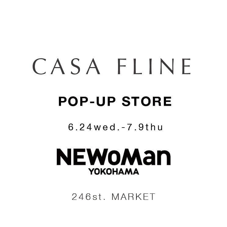 CASA FLINEさんのインスタグラム写真 - (CASA FLINEInstagram)「【お知らせ】﻿ CASA FLINE ✖️246st. MARKET ﻿ POP-UP SHOP OPEN ﻿ 本日グランドオープンしたニュウマン横浜5階のエシカルやナチュラルをテーマにした246st. MARKET にてカーサフラインのPOP-UP Store開催中🌿﻿ ﻿ IG Liveやプレゼント企画もありオンラインイベントからも目が離せません是非ブースにもお立ち寄りください🌿﻿ ﻿ 「246st.MARKET@ニュウマン横浜」﻿ NEWoMan YOKOHAMA﻿ ﻿ 場所：ニュウマン横浜5F ニュウマンラボ﻿ ニュウマン横浜へのアクセスは、JR横浜駅　中央北改札または中央南改札からすぐ。﻿ 期間：‪2020年6月24日(水)～7月9日(木)‬﻿ 時間：平日 ‪11:00～20:00‬ / 土日・祝 ‪11:00～19:00‬﻿ ※‪6月24日(水)‬のみ‪10:00～20:00‬﻿ 館内の3密を避けるため、一部予約制・入場制限が実施される日がございます。詳細は、ニュウマン横浜ホームページでご確認ください。https://www.newoman.jp/yokohama-opening/﻿ ﻿ ㅤ﻿ ﻿ REPOST————————————﻿ ﻿ ＜インスタライブ配信決定！＞﻿ ‪6月26日（金)  20時30分スタート‬﻿ ㅤ﻿ モデルや瞑想家としての顔を持ち、環境活動にも取り組むなどマルチな活動が注目されている佐々木依里さんと、今SNSで話題のサスティナブルライフを提案するファッションブランド CASA FLINE@casa_fline のディレクター石井瑛真さんによるコラボトークライブです🌿﻿ ㅤ﻿ ﻿ #246stmarket #goodforfuture﻿ #yokohama  #yokohamanewman ﻿ #casafline #sustainable #craftmanship #ethical  #sustainablefashion  #upcycle #reuse#sustainablemodefashion  #handmade #organic #casaflineforearth」6月24日 22時53分 - casa_fline