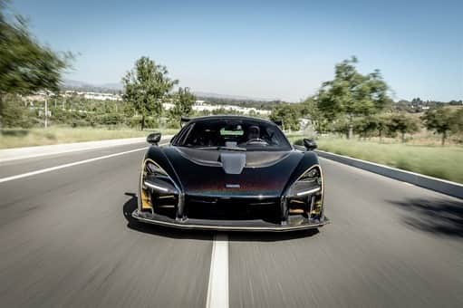 Dirk A. Productionsのインスタグラム：「🥵 Ultra-Rare Senna Avail! 2019 McLaren Senna with 575 Miles - MSO with the most exquisite details, paint & specs. ⚡️Want it? TEXT (424) 256-6861 #McLaren #Senna #Supercar」