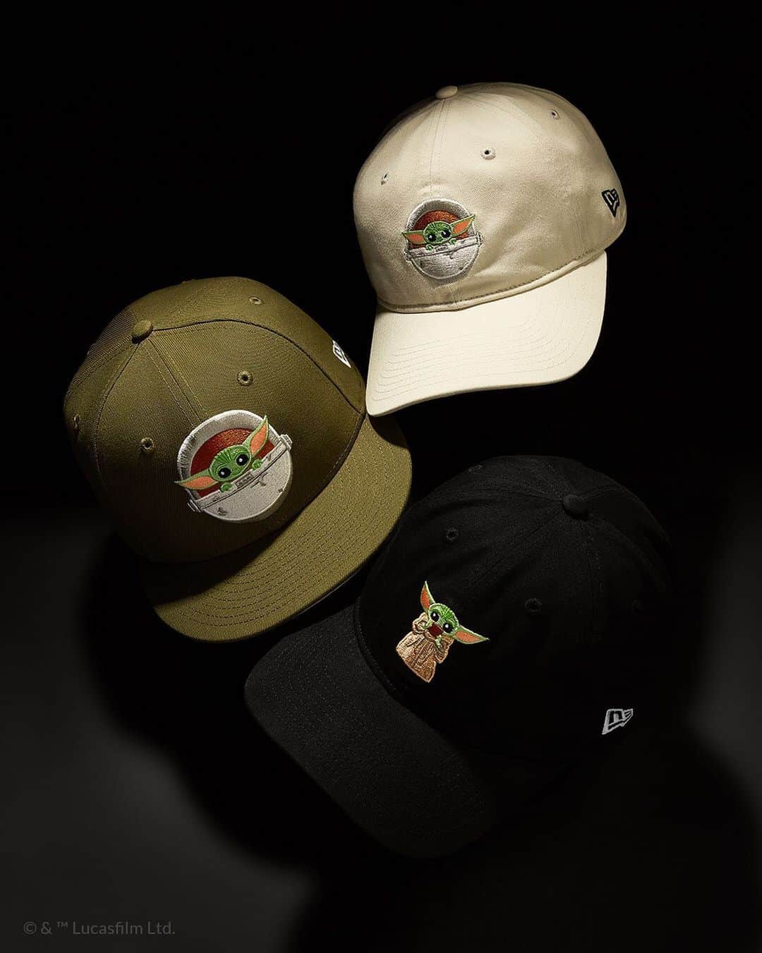 ニューエラ・キャップのインスタグラム：「Back in stock, The Mandalorian Collection! Limited quantities available at neweracap.com . Link in bio ✨」