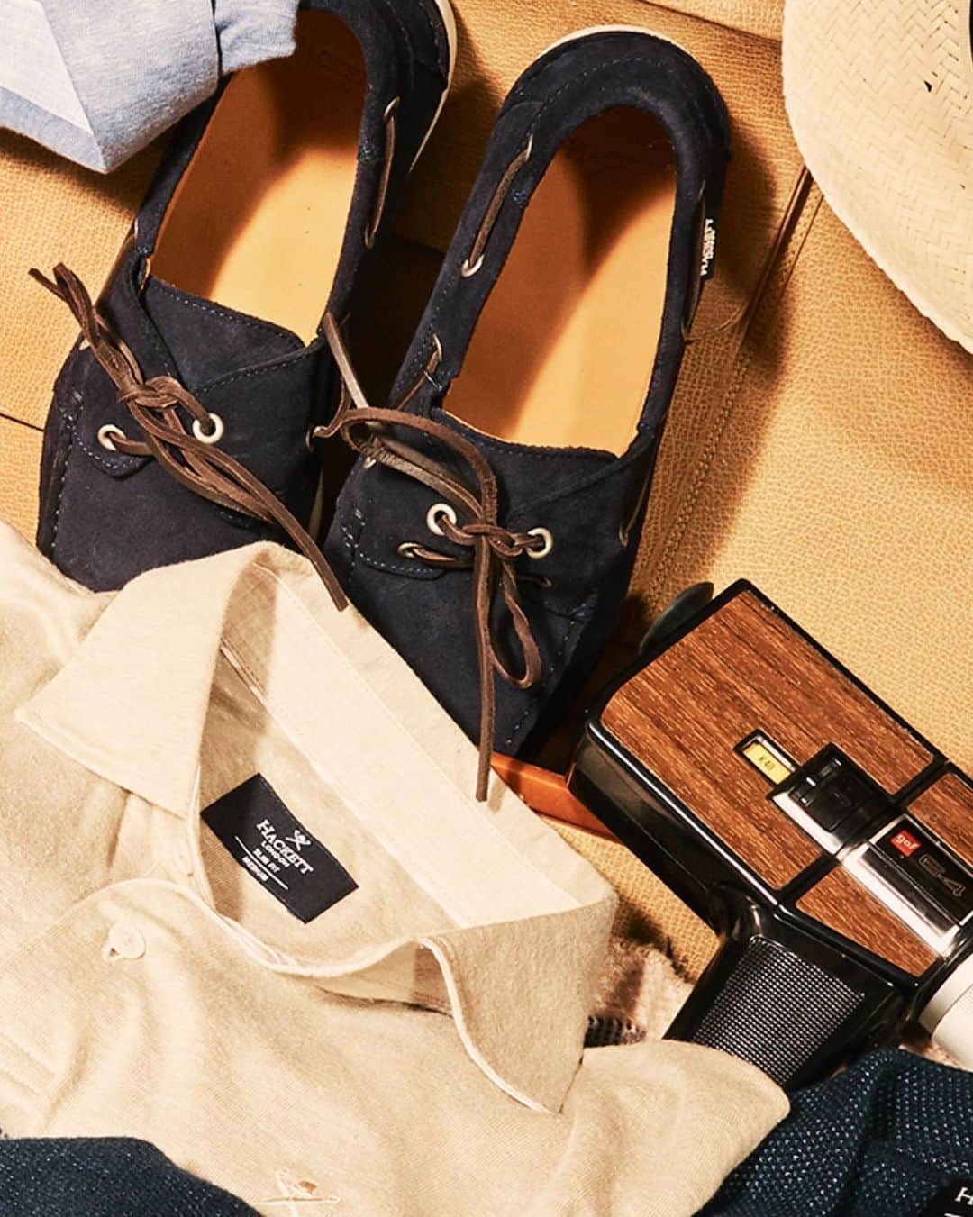 ハケットのインスタグラム：「Your summer travel may have taken on a different meaning this year, but that doesn’t mean that you have to forget your warm-weather style. Stock up on the classics, from loafers to polo shirts and everything in between. #STAYHackett」