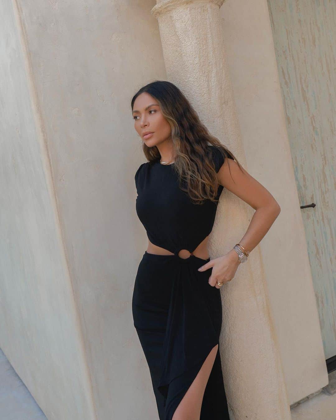 Marianna Hewittのインスタグラム：「All dressed up and no where to go」