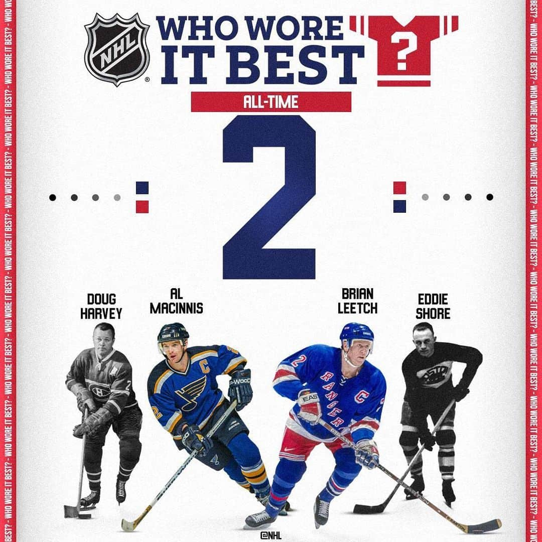 NHLさんのインスタグラム写真 - (NHLInstagram)「Some of the best defensemen ever have worn No. 2, but who is the greatest of them all?  Watch the final episode of NHL's Who Wore it Best? on Saturday at 5p ET on Facebook and IGTV!」6月25日 4時02分 - nhl