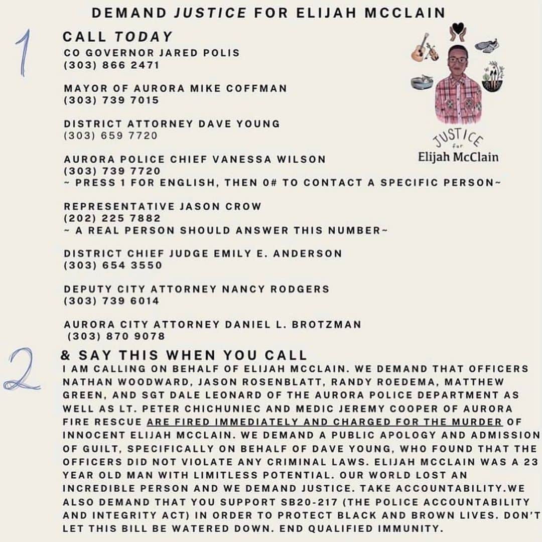 エレン・デジェネレスさんのインスタグラム写真 - (エレン・デジェネレスInstagram)「Read what happened to Elijah McClain, and ask yourself what you would do if it happened to someone you knew. #JusticeforElijahMcClain *link in bio」6月25日 4時40分 - ellendegeneres