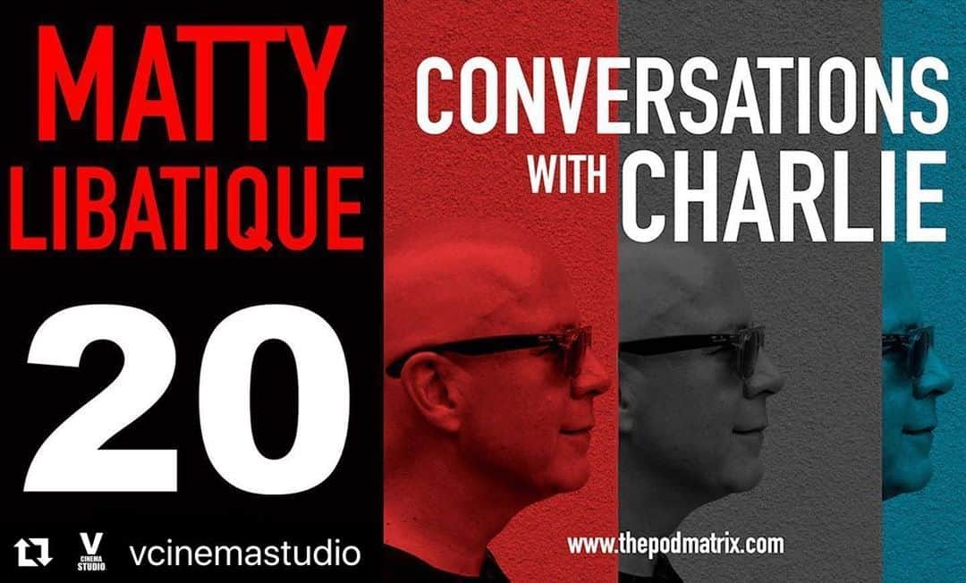 マシュー・リバティークのインスタグラム：「Please tune in for a discussion with my dear friend and champion of cinematography Charlie Herzfeld  #Repost @vcinemastudio with @make_repost ・・・ Out now ALL AUDIO PLATFORMS - @youtube DROPS TOMORROW 🔥🎧🔥 @libatique @charlesherzfeld @thepodmatrixnyc」