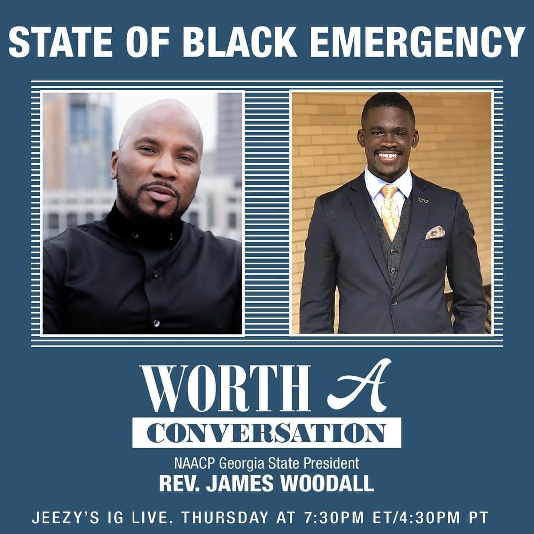 ヤング・ジージーさんのインスタグラム写真 - (ヤング・ジージーInstagram)「How do we change the state of institutional racism? Join me on IG live tomorrow at 7:30 ET with NAACP GA President @imajorwish #KeepGoing #WorthAConversation」6月25日 5時51分 - jeezy