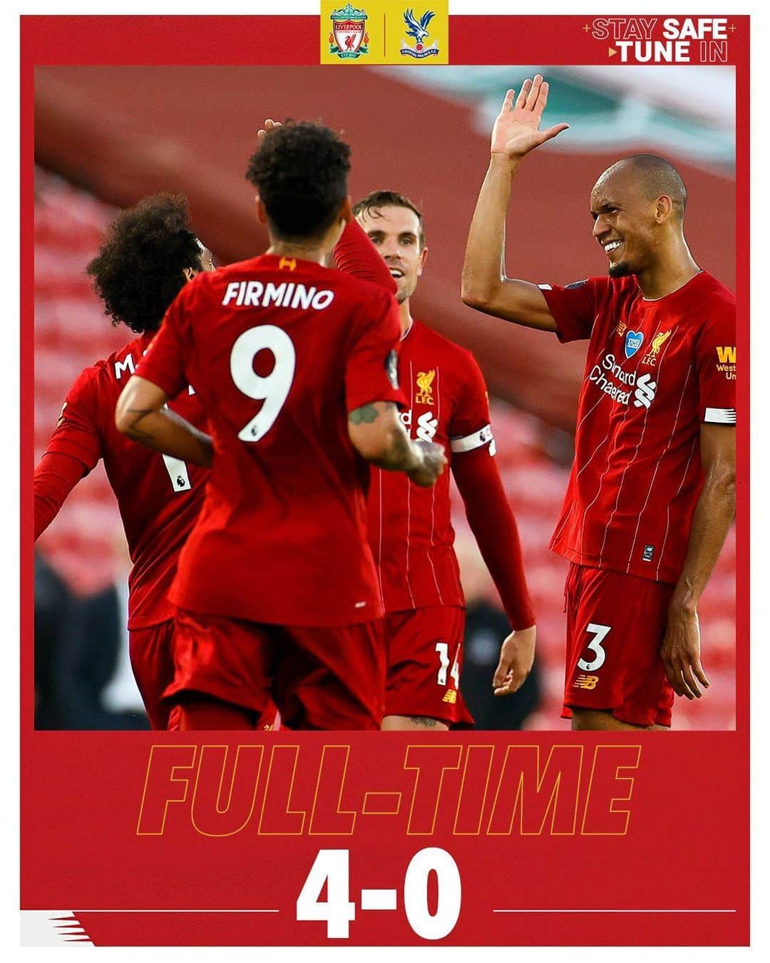 リヴァプールFCさんのインスタグラム写真 - (リヴァプールFCInstagram)「BIG THREE POINTS! GET IN! ✊✊ #LFC #LiverpoolFC #Liverpool #PremierLeague #PL」6月25日 6時06分 - liverpoolfc