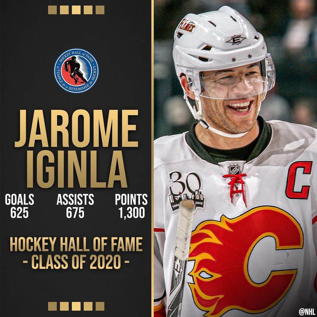 NHLさんのインスタグラム写真 - (NHLInstagram)「One of the great leaders in League history. 💪  Welcome to @thehockeyhalloffame, Jarome Iginla!」6月25日 6時14分 - nhl