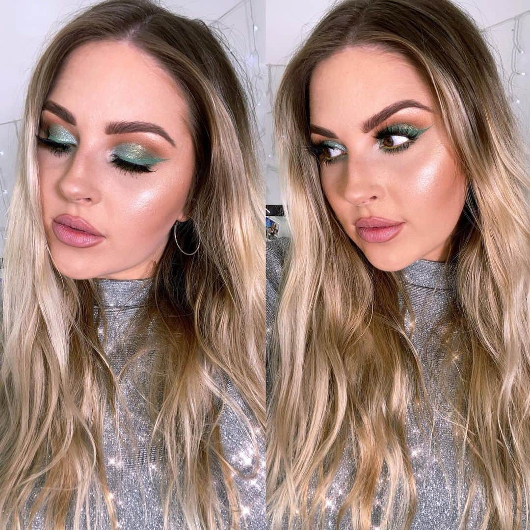 Shannonのインスタグラム：「Vibing over this drugstore look I created a few weeks ago while I lay in bed with a head cold 😌🤙🏻 hope you are all doing well 💜 https://youtu.be/NHQ_w_tlOvU」