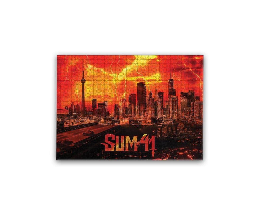 Sum 41さんのインスタグラム写真 - (Sum 41Instagram)「For all you skumfuks who are bored at home, we just released a 1000 piece puzzle using the same backdrop image from the 'Order In Decline World Tour.' Pre-order yours now at sum41shop.com.」6月25日 8時02分 - sum41