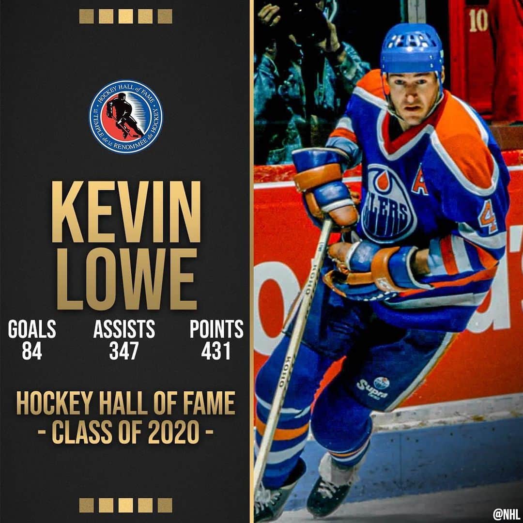 NHLさんのインスタグラム写真 - (NHLInstagram)「Stick taps for new @thehockeyhalloffame inductee and @edmontonoilers legend Kevin Lowe!」6月25日 8時03分 - nhl