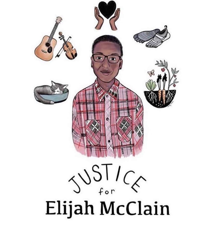 Dark Wavesのインスタグラム：「Elijah McClain. This Black kid was 23 when he died after being jumped by three cops and shot up with enough sedatives for someone almost twice his size. He was just a guy walking home from the store listening to music on his headphones. Apparently he was anemic which made him cold a lot of the time so he would wear a balaclava when he would go running or walking. Someone called the cops saying he looked suspicious and he ended up getting beat up by the cops so badly that he died a few days later. Didn’t have a weapon, didn’t try to fight, didn’t try to run. The cops never should have laid a hand on him, let alone beat the shit out of him. The cops never needed to be called in the first place. We should all be looking out for each other in our immediate communities instead of trying to pass the buck and call the cops when someone looks “suspicious”. And all of us white people need to realize that calling the cops on a Black person is putting them in danger too. Of all the times I’ve been arrested and pulled over I’ve never feared for my life. That’s white privilege. But it’s clear as day that the cops aren’t here to protect or to serve you if you’re Black in America. @justiceforelijahmcclain」