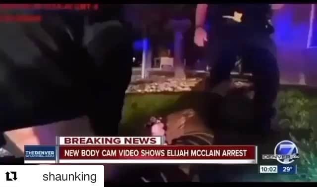 WilldaBeastのインスタグラム：「#Repost @shaunking ・・・ Elijah McClain. ⁣ ⁣ A sweet, kind, gentle soul. An artist. Walking home from the store with groceries in hand.⁣ ⁣ This was in Aurora, Colorado last year but many of us are just now learning about it. ⁣ ⁣ Police choked him unconscious. In the full video he screams over and over again that he can’t breathe. They threaten to have dogs bite him. ⁣ ⁣ Then the paramedics injected him with drugs.⁣ ⁣ He was dead before he got to the hospital. Follow @GrassrootsLaw. We will amplify the efforts of the family and local organizers to get justice.」