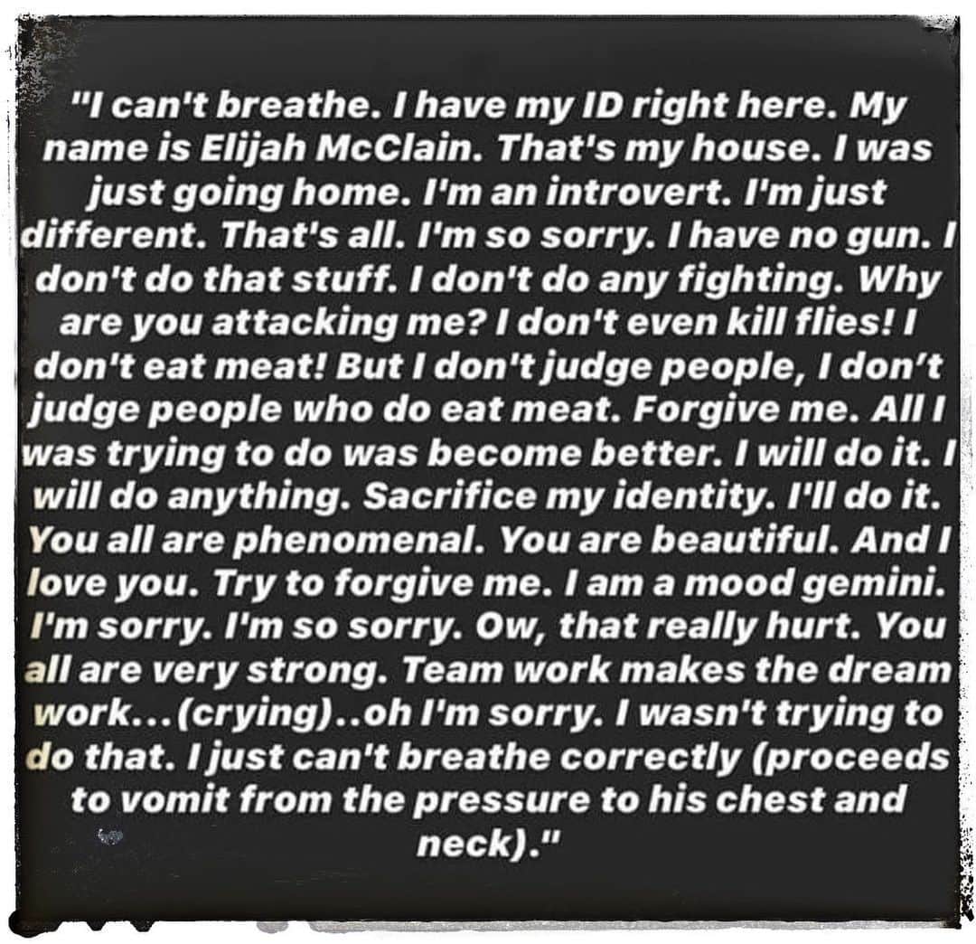 ジェニファー・エスポジートのインスタグラム：「“All I was doing was trying to become better” this cut my soul. All any of us are doing is trying to do better.  Is this who we are? I’m so beyond disgusted. From the killings, the hate, the racism, the misogyny, the sexism.  This is not one against the other- this is now good against evil! #elijahmcclain  I am so deeply sad.」