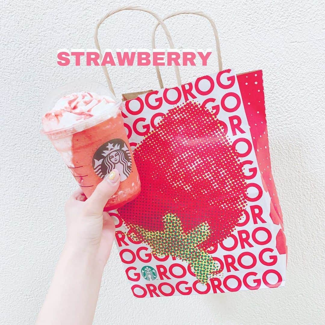 末永桜花さんのインスタグラム写真 - (末永桜花Instagram)「⸜🍓⸝‍﻿ ﻿ ・﻿ ・﻿ ﻿ strawberry﻿ ﻿ ゴロッとの方を頼みました☺︎﻿ シュワっとの方は売り切れていました（ ; ; ）﻿ ﻿ ・﻿ ・﻿ ﻿ #ゴロッとイチゴフラペチーノ #🍓 #strawberry」6月25日 9時39分 - ouka_ske0226