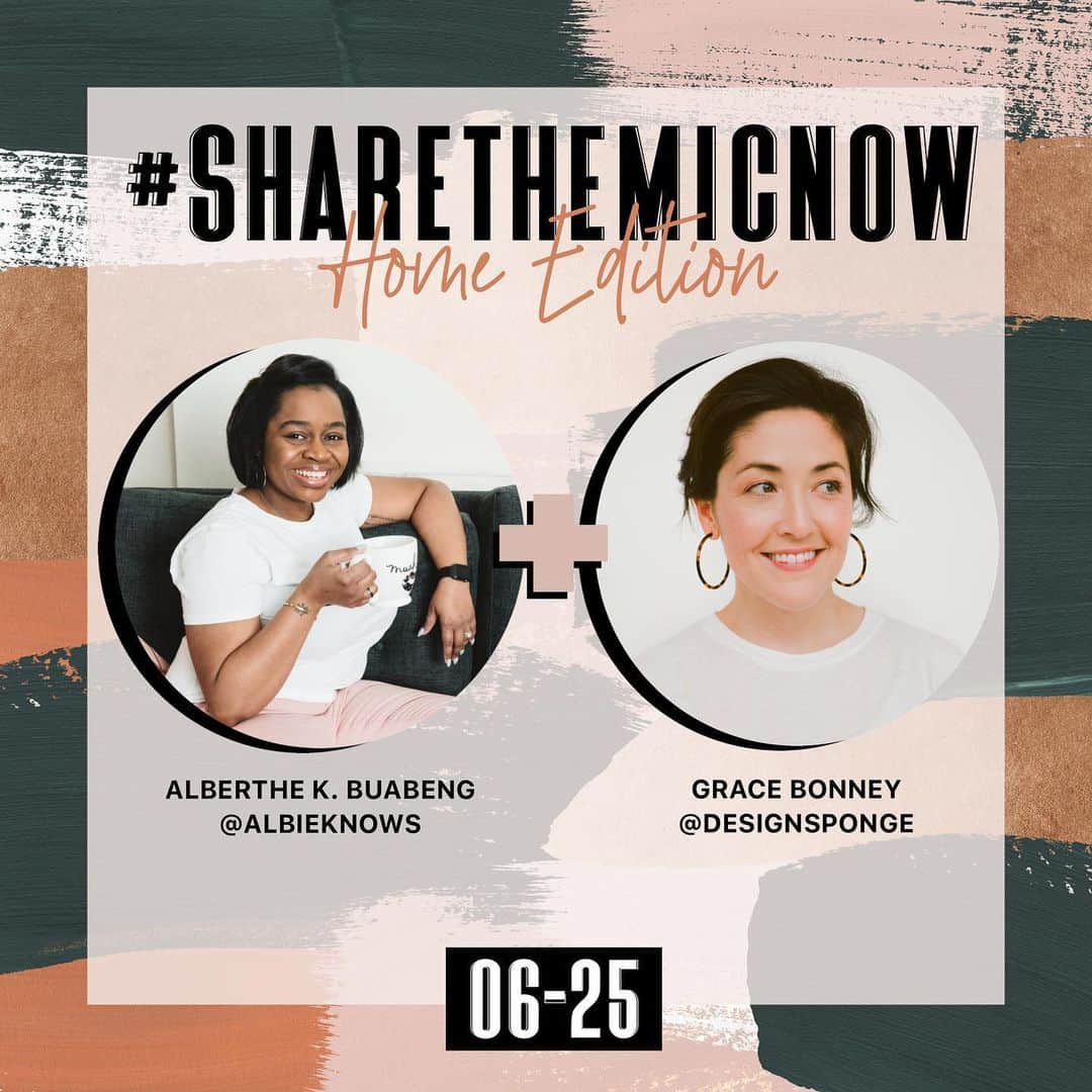 Grace Bonneyのインスタグラム：「I’m so excited about what @albieknows has lined up for this week here at the DS feed! It’s going to be SO good. To get started, check out my stories above to leave a question for @albieknows to answer tomorrow! You can also leave questions below ⏫⏬ #sharethemicnow HOME edition ♥️🏡」
