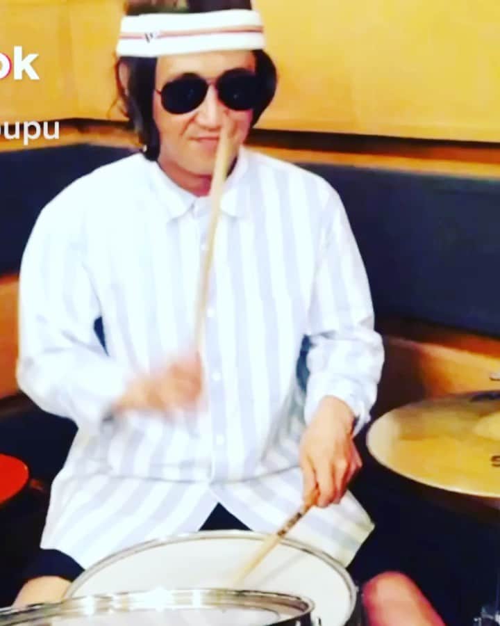 おたこぷーのインスタグラム：「ドラム漫談　TikTok version #tiktok #rhythm #face」