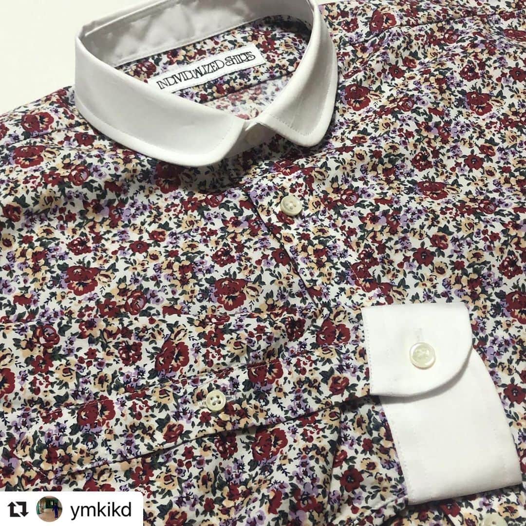 のインスタグラム：「Thank you @ymkikd ! #Repost @ymkikd with @make_repost ・・・ #individualizedshirts #カスタムオーダー #usoniangoodsstore #カスタムメイド#custommade」