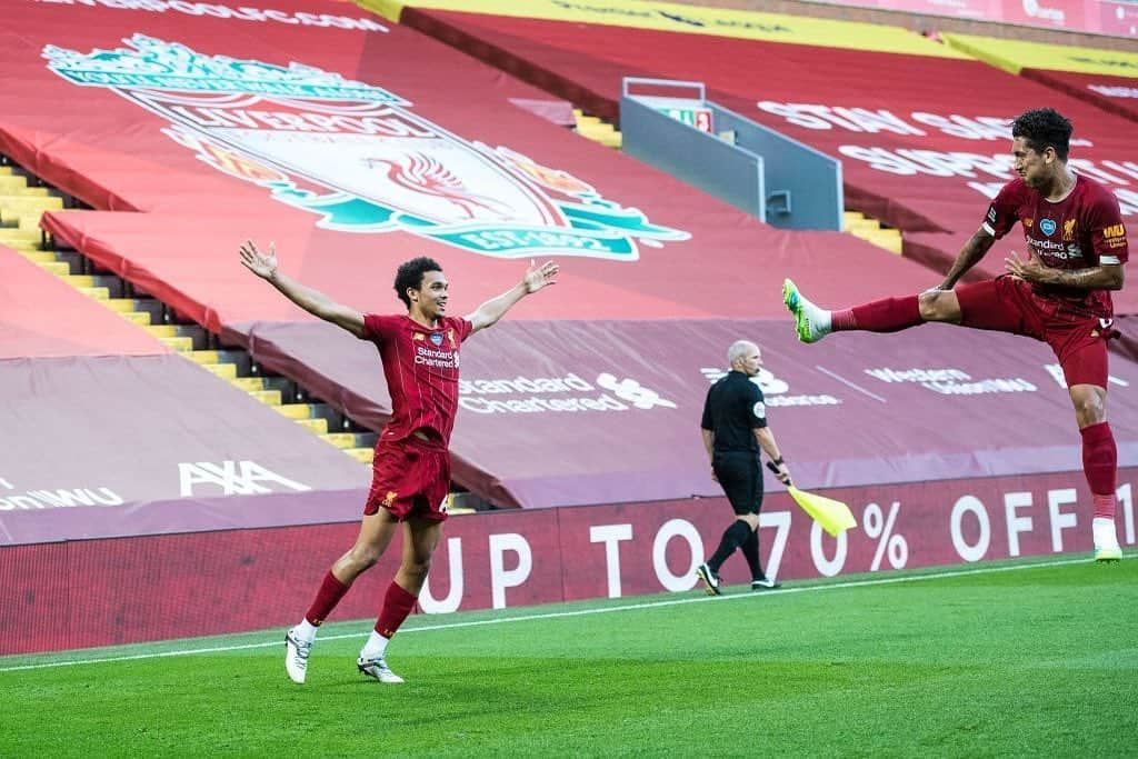 トレント・アレクサンダー＝アーノルドさんのインスタグラム写真 - (トレント・アレクサンダー＝アーノルドInstagram)「Liverpool FC vs Crystal Palace (24-06-2020) 🔴📷: Sebastian Fej 🔴 @trentarnold66 🔴  Tags ignore: #trentarnold #TAA66 #team66 #trentalexanderarnold #team66 #trentalexander  #milner #hendo #gerrard #benwoodburn #liverpool #lfc #salah #mane #firmino #robertson #vandijk #minamino  #chamberlain #aoc #lallana #matip #lovren  #moreno #football  #l4l #f4f #lfl #lovelfc」6月25日 16時07分 - trentaa66