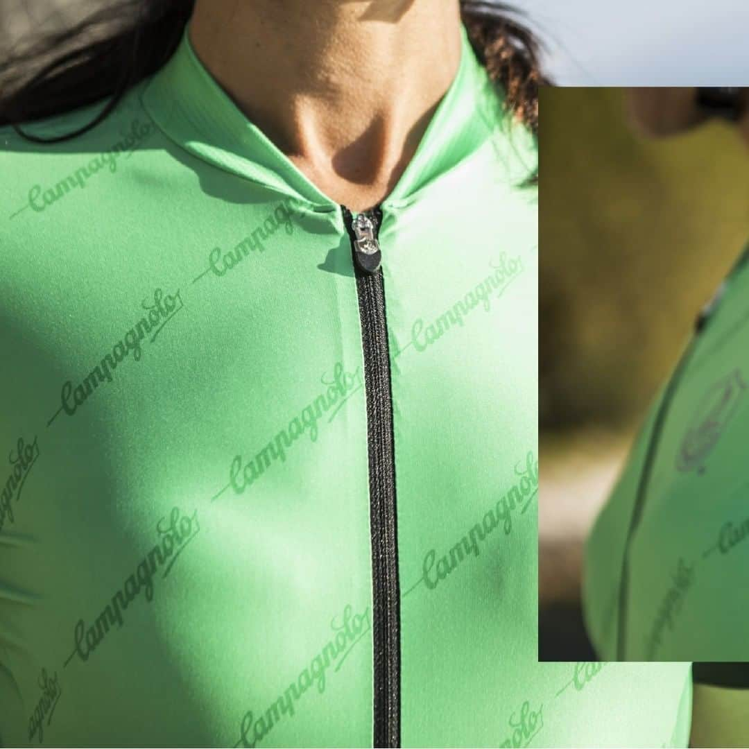 カンパニョーロさんのインスタグラム写真 - (カンパニョーロInstagram)「The Agata women’s race-ready summer jersey is made with bi-elastic fabrics in a design that combines style and performance. Idrogeno jersey’s cut is designed to deliver high performance and offers a compression fit that is kept securely in position by the silicone bands at the bottom. Enjoy the new Spring-Summer 2020 collection on our website.」6月25日 17時00分 - campagnolosrl